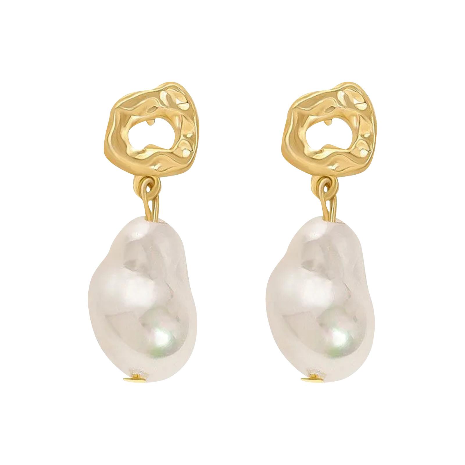 

Серьги Alien Pearl с изысканным французским дизайном и подвеской для женщин One Size белый