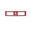 Car Center Console Double Flash Button Frame Carbon Fiber Sticker For Mercedes-Benz C-CLASS W203 2005-2007 Styling Accessories