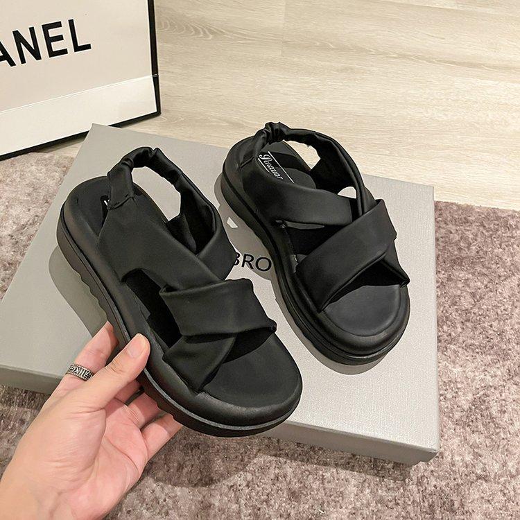 Sports Sandals Women's Summer Soft Sole Lightweight 2025 New Fashion Simple Versatile Platform Casual Women's Shoes