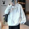PLAYBOY Men's Casual Crew Neck Long Sleeve Sweatshirt