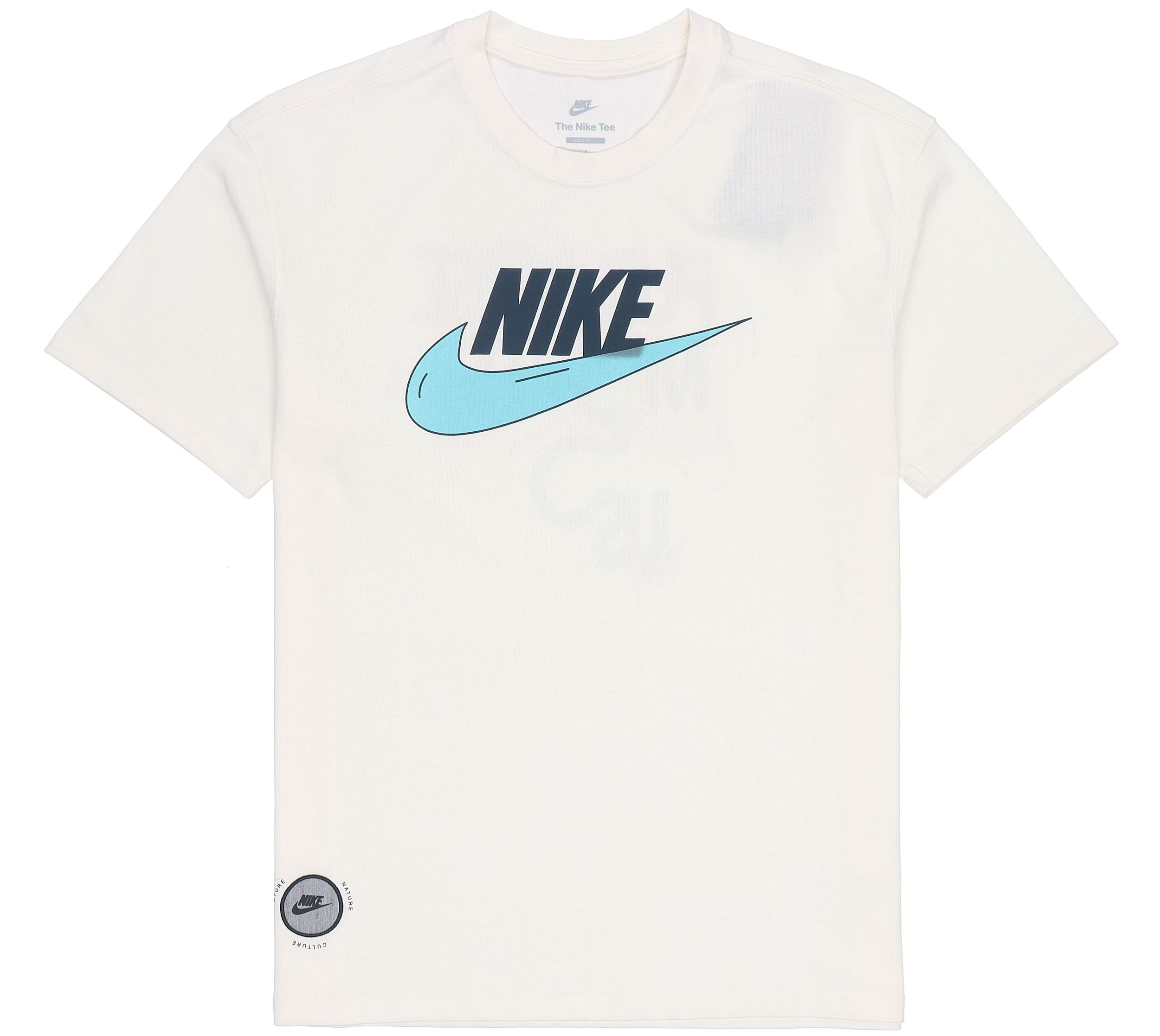 

Nike T Shirts Men s White Crew Neck Moderate Straight Fit DJ1340-901 XL