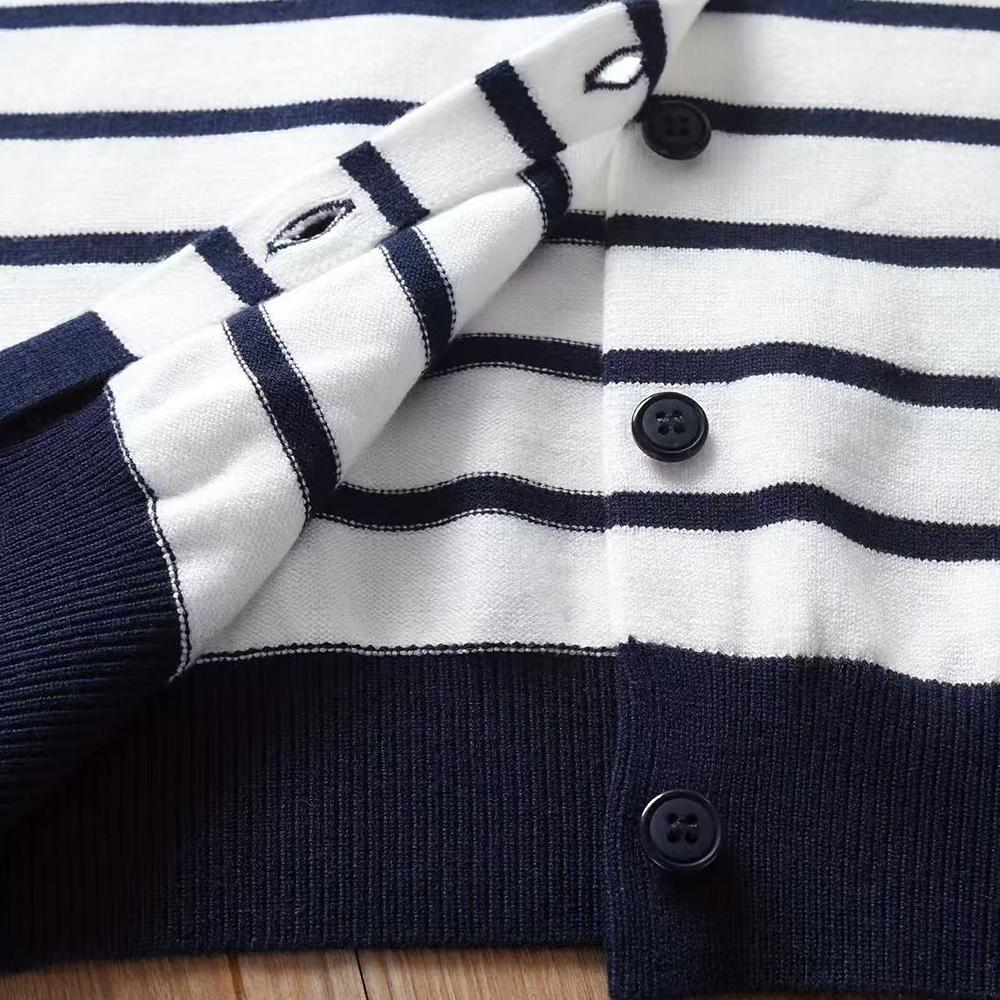 Kids Clothing Set Striped Knit Cardigan Pleated Skirt Cute Girls Outfit for Ages 5-12 Autumn Winter Children's Sweater Set