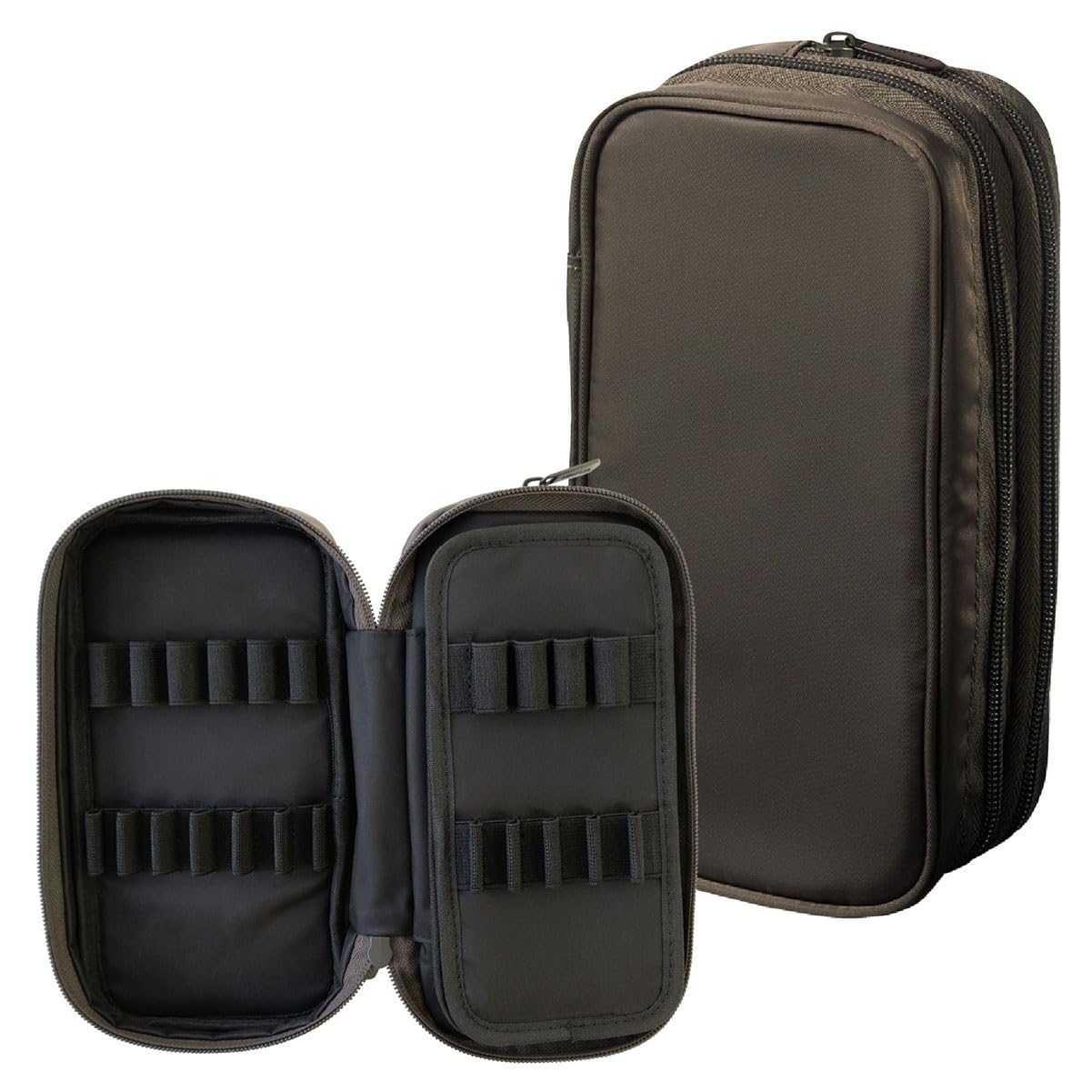 

Двойной пенал LIHIT LAB XCOA Spread, пепельно-коричневый, A3801-9