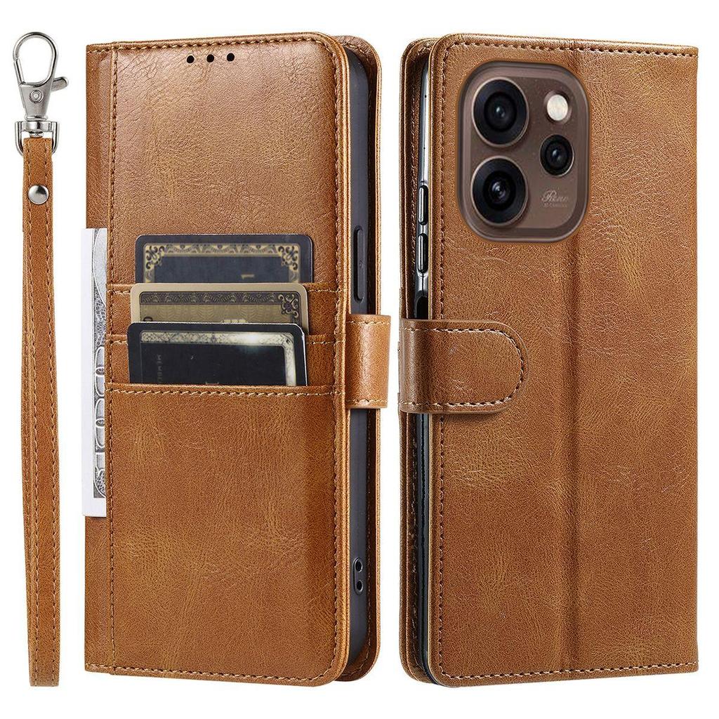 Cover for OPPO Reno15 5G Retro PU Leather Flip Wallet Phone Case Multi Card Slots