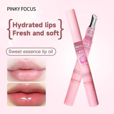 PinkyFocus Sweet Essence Lip Oil Moisturizing and Nourishing Lighten Lip Lines Care Lip Balm