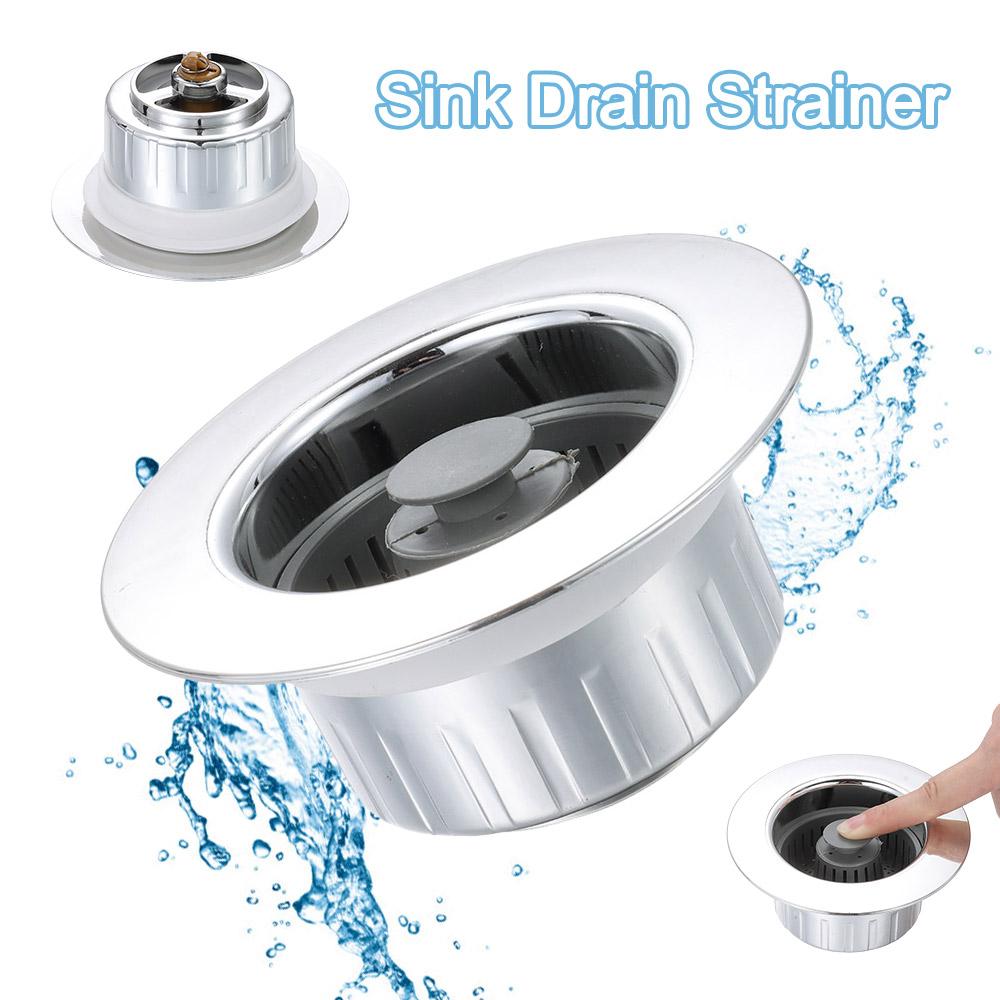 ABS Kitchen Sink Plug 3 In 1 Sink Food Catcher Basket Durable Sink Drain Strainer