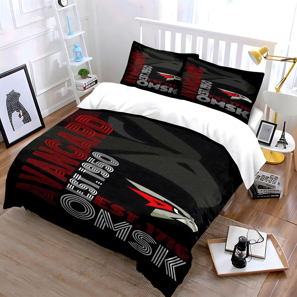 Avangard Omsk Eagle Design Bedding Set Print Bedding Set Duvet Cover Pillowcases (1* Duvet Cover 2* Pillowcases Do Not Include Comforter)
