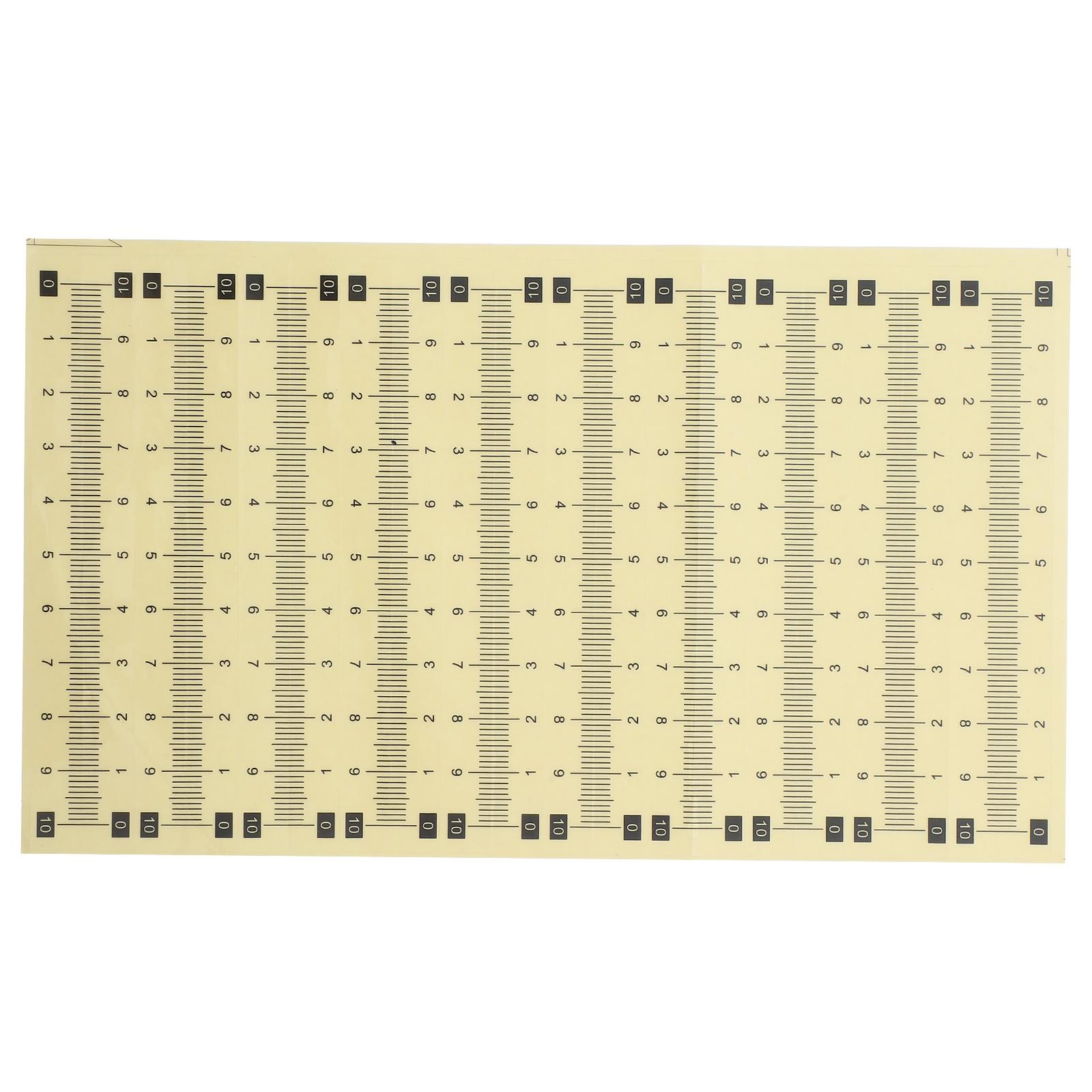 Self Adhesive Ruler Tape Measure Sticker Transparent Waterproof Scale Measuring Tool For Measurement Analysis Instruments Multi