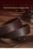 Men's Retro Cowhide Leather Belt, Durable & Versatile for Jeans & Business Attire
