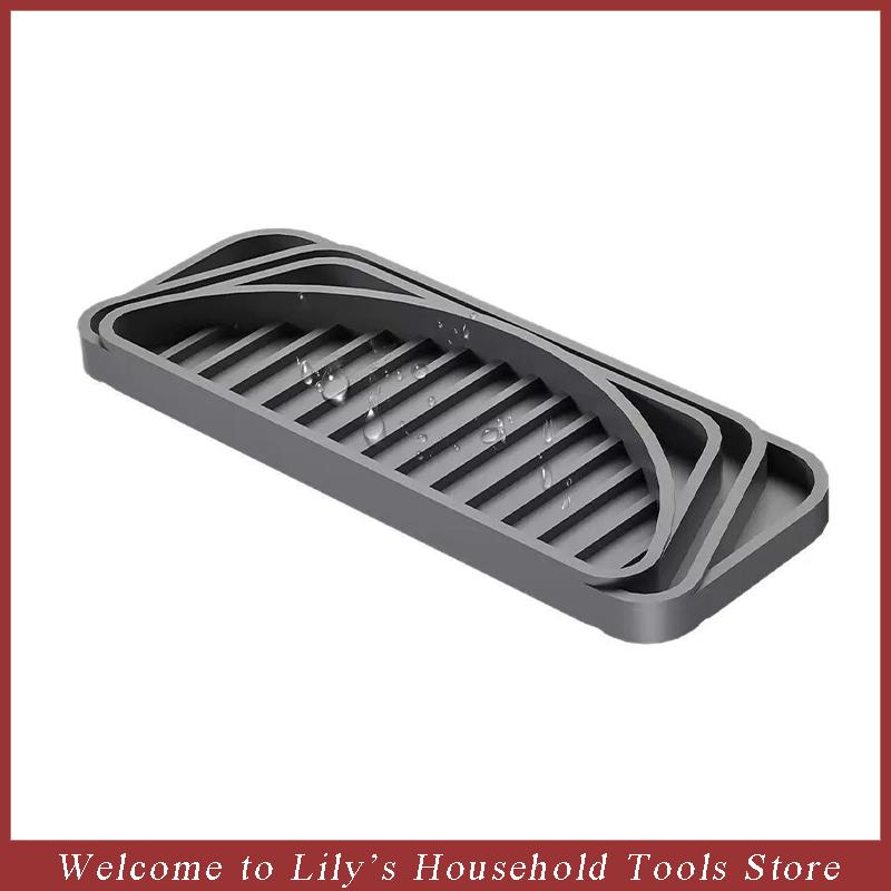 Silicone Refrigerator Drip Catcher Tray Water Dispenser Drip Tray Ice Protector Pan With Raised Ridge Fridge Spill Prevention