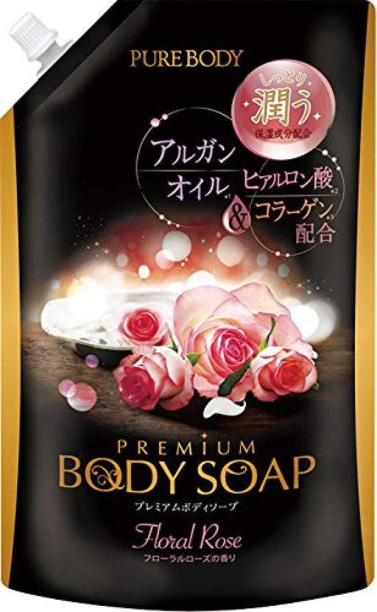 Pure Body Premium Body Soap, Soap Scent, Refill, Large Capacity 840ml