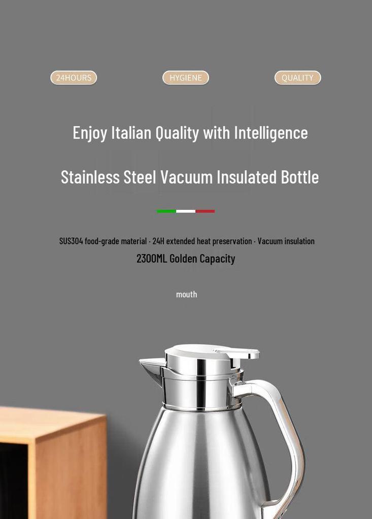 Large Capacity 304 Stainless Steel Thermos Flask for Home, Restaurant, Hotel, or Tea House