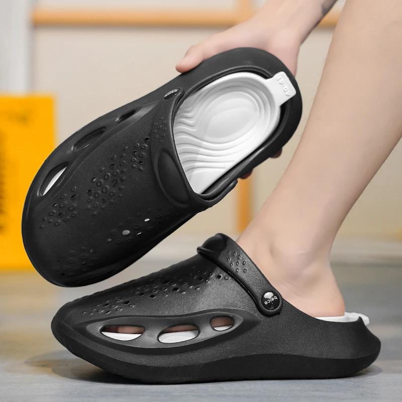 Fashion Beach Sandals Woman Korean Mens Shoes Tennis Luxury Brand 2024 Slip-Resistant Tenes Mascolino Men Slipper Non-Casual Tennis Net