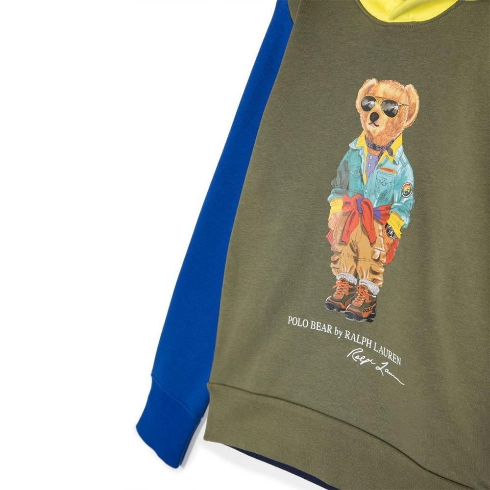 Polo Ralph Lauren Kids SS23 Cartoon Bär Print Lässiger Hoodie Kinder Hoodies Multicolor 323899439-001