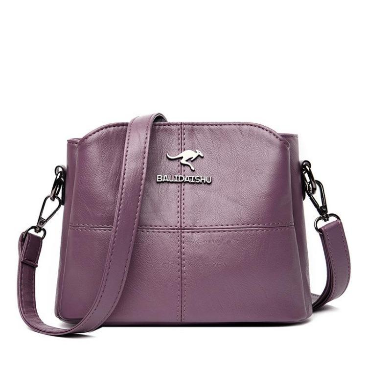 Women's simple style commuter versatile shoulder messenger bag