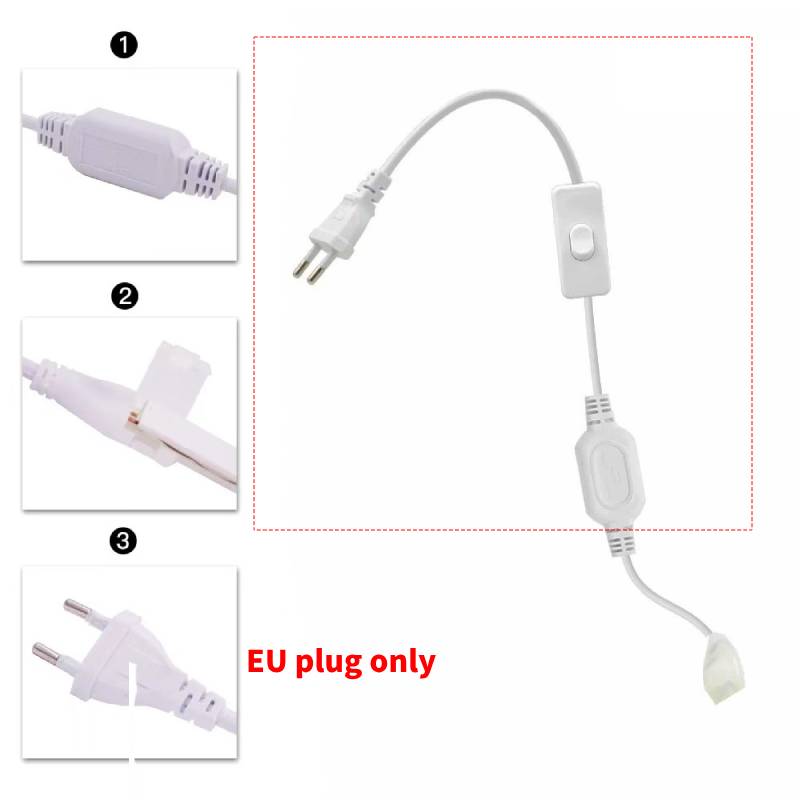 

Strip Led 220v 230v 288 Bead Strip Light Chain Light Hose Courtyard Decoration EU switch