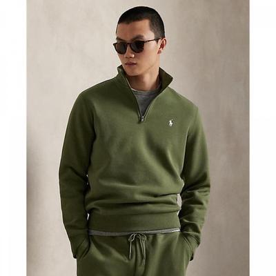 Jersey de hombre con cremallera de cuarto de punto doble