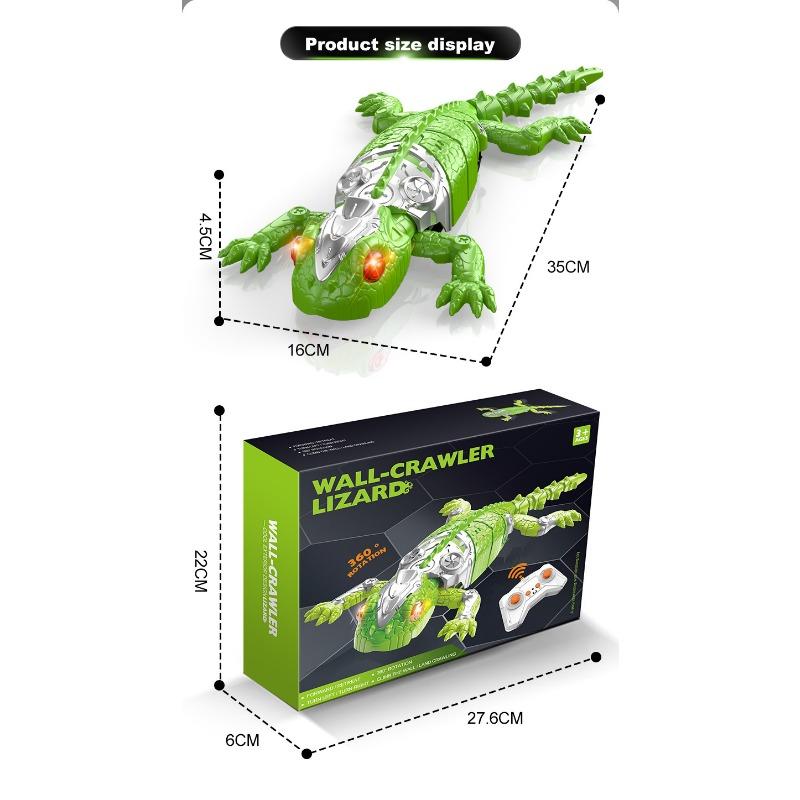 1PACK children's remote control gecko wall climbing car electric simulation lizard bionic chameleon mechanical animal wall climbing toy