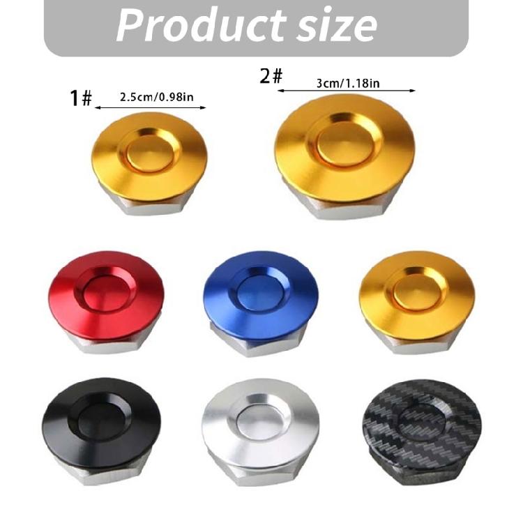 Round Button Hood Fastener Kit 2 Piece Aluminum Hardware Set for Quick Body Panel Access on Custom Car Builds Set