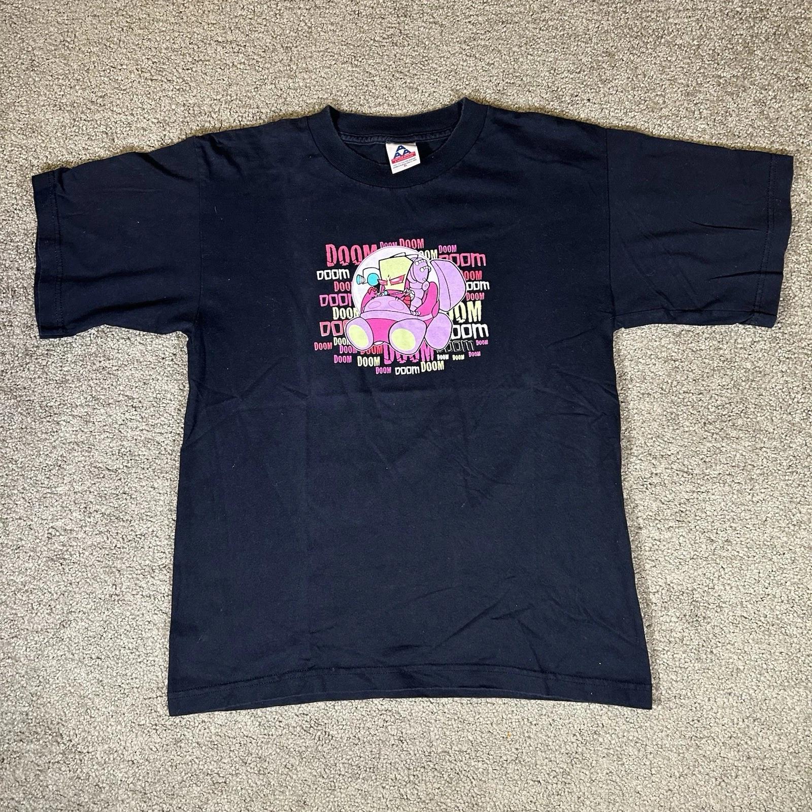 

Vintage Y2K Invader Zim Nickelodeon Cartoon Graphic T-shirt Black Men’s Size M M