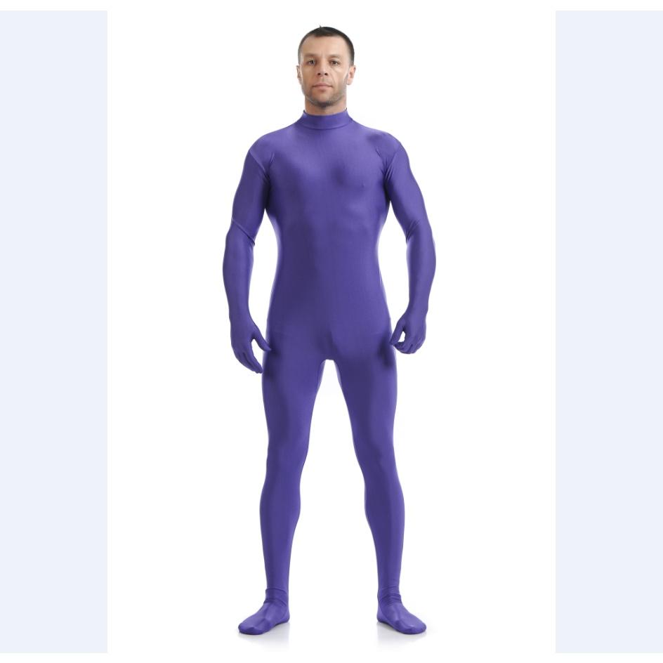 Luxurious Lycra Spandex Party Costume Bodysuit Catsuit Unitard No Hood Hands