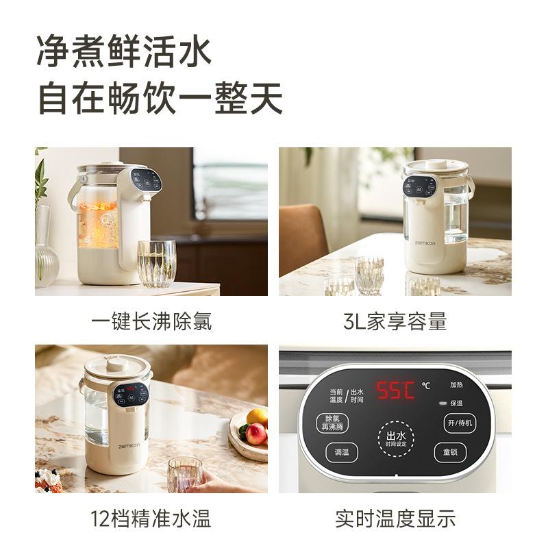 Zemkon Electric kettle with constant temperature function, drinking water warmer, fully automatic insulated water heater, 3L