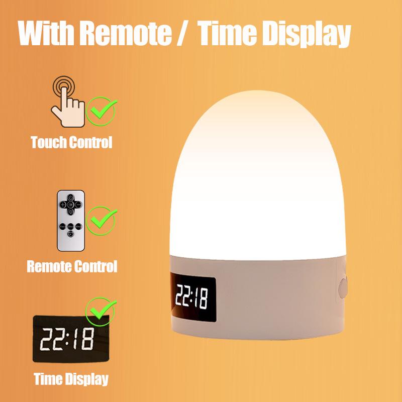 Night Light Touch Rechargeable 3 Color Wireless Baby's Room Bedside Lamp USB LED Night Light Ambient Soft Light For Kids Gift