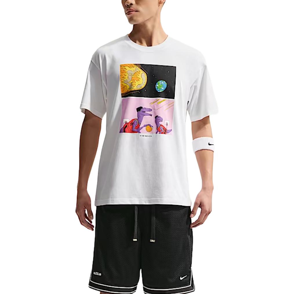 Nike LeBron LeBroto Loose Cotton Basketball Short Sleeve T-Shirt Men tops IH8561-100 S