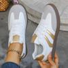 Women's German Training Shoes Spring and Autumn New Flat Retro Color-Block Casual Sports Board Shoes