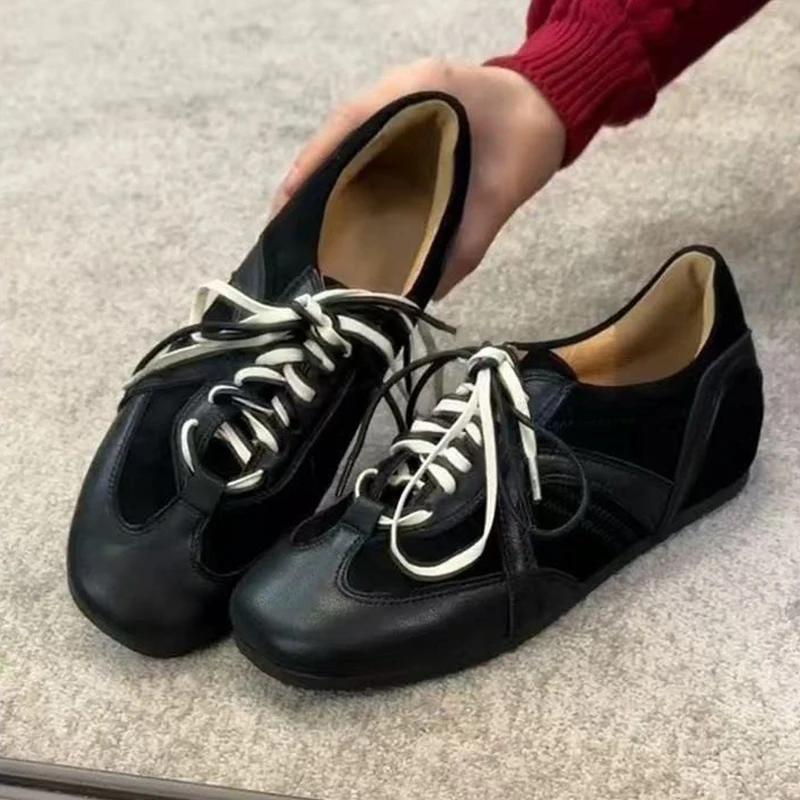 Fashion Flats Sports Shoes Summer New Casual Loafers Woman 2025 Brand Lace Up Running Hiking Shoes Sandals Zapatos Mujer
