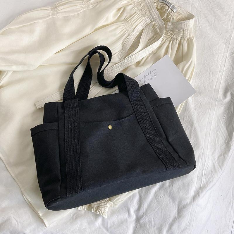 Stylish And Spacious Canvas Tote Bag For Women Ideal For Daily Commute And Class