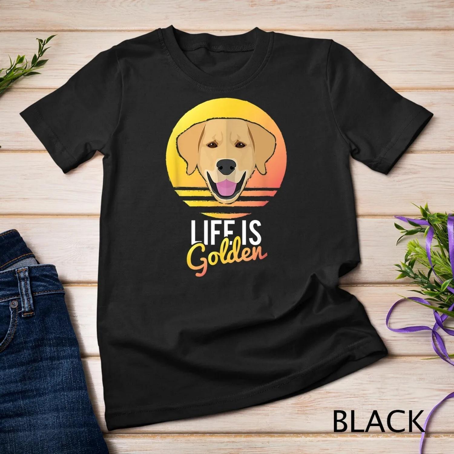 Life Is Golden T Shirt Retriever Dog Puppies Pet XXXXXL