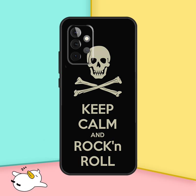 Rock Roll Skull Case For Samsung Galaxy A53 A33 A23 A13 A52 A32 A22 A12 A52S A50 A51 A71 A14 A34 A54 Cover