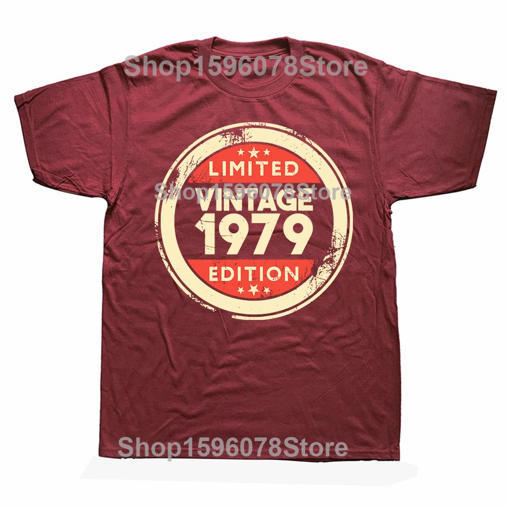 Vyrobené v roku 1979 Limitovaná edícia 46. narodeniny Kazetová páska Tričko Pánske Kvalitné tričko Dámske LETNÉ Harajuku Streetwear