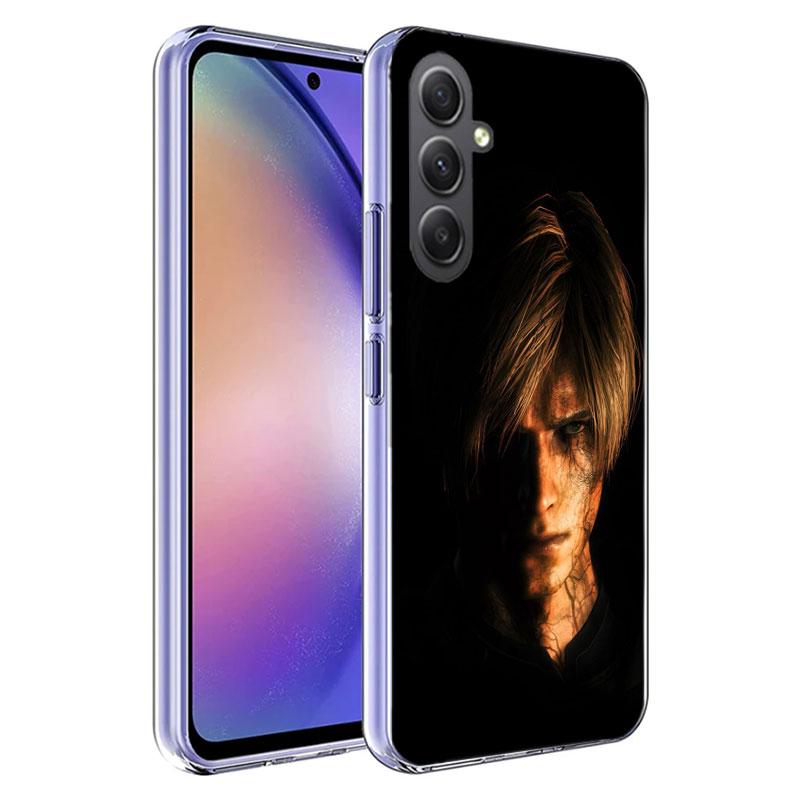 Leon Kennedy Resident Evil 4 Phone For Samsung A15 A25 A35 A55 A71 A51 Galaxy S9 S8 S10E A41 A31 A11 M12 M32 M30S M51 M52 J8 J6