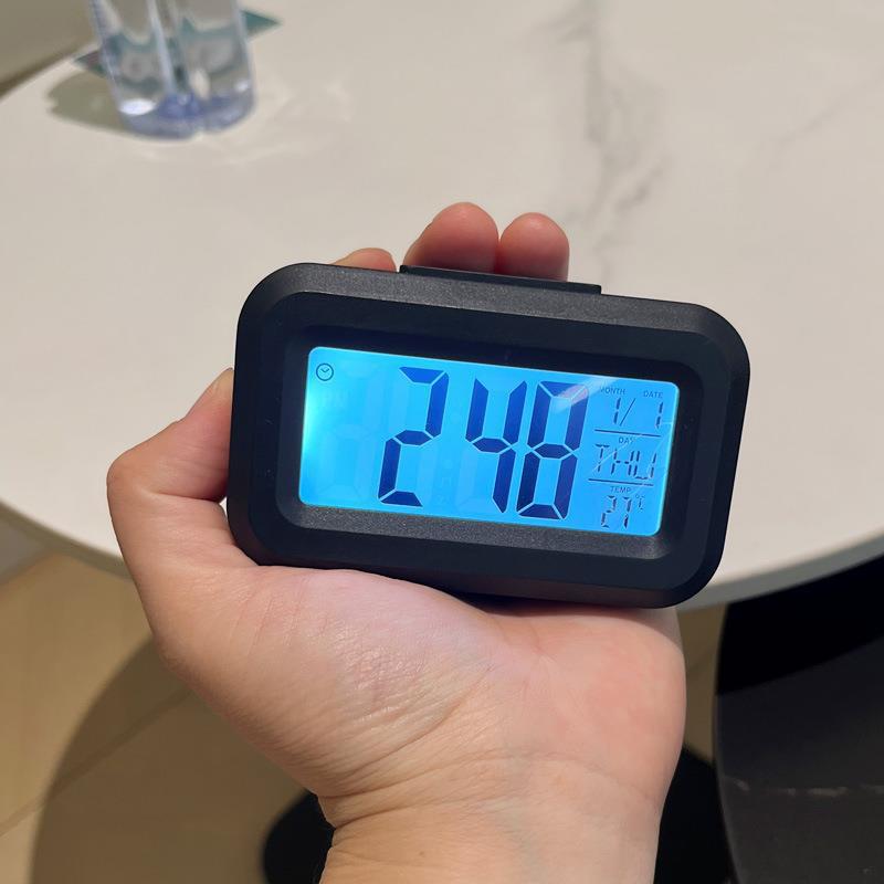 LED Digital Alarm Clock 12/24H Electronic Multi-function Digital Clock Temperature Date Clocks Desktop Clocks Home Office Decor