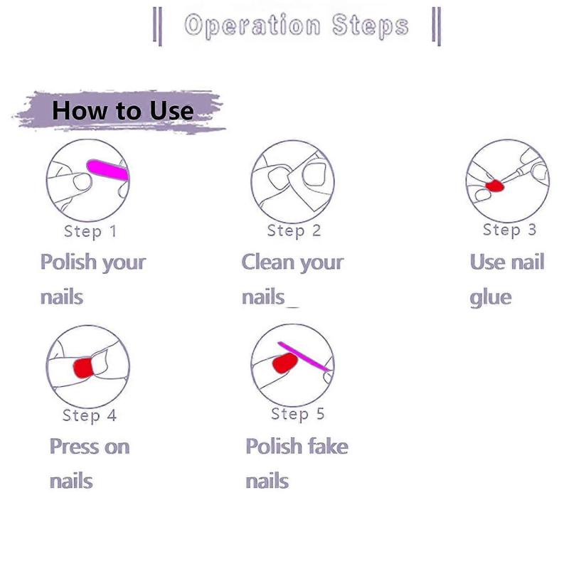 24 Pcs Press On Nails Medium, Heytea Almond Fake Nails with Nail Glue, False Nails with Designs Acrylic Nails Glue On Nails for Women and Girls (Brown