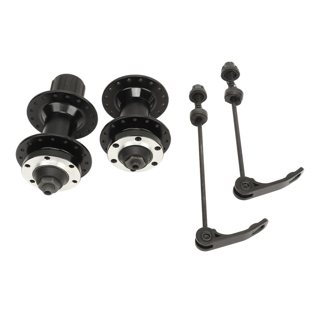2PCS Bike Hub Set Aluminum Alloy 32 Holes 120 Click 8 To 12 Speed 4 Bearing Disc Brake Hub with Quick Release Lever for Mountain Bike