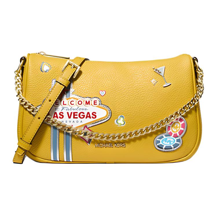 

Michael Kors MK Carmela Zipper Closure Detachable Shoulder Strap Crossbody Bag Medium Women crossbody bag Honey 35F5G1QC6V-HONEY Basic Set (Bag)