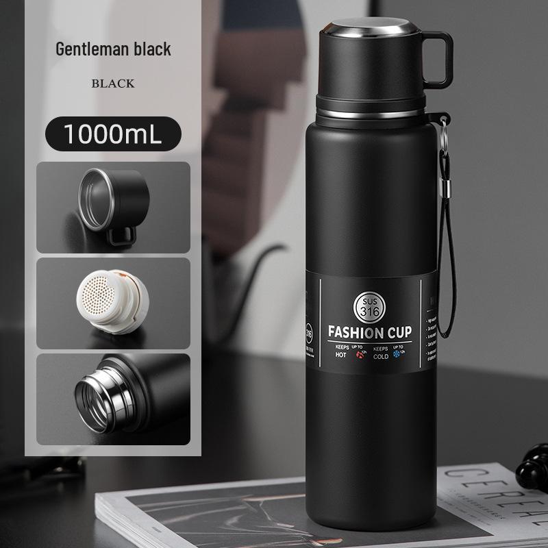 Portable Large-Capacity Double-Wall Insulated Stainless Steel Water Cup