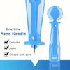 50/100/150/200 ks Nástroj na odstranění skvrn na černé tečky, ultra jemná jehla Snadné odstranění akné Akné Nástroje z nerezové oceli, čisté a hygienické pro kosmetický salon