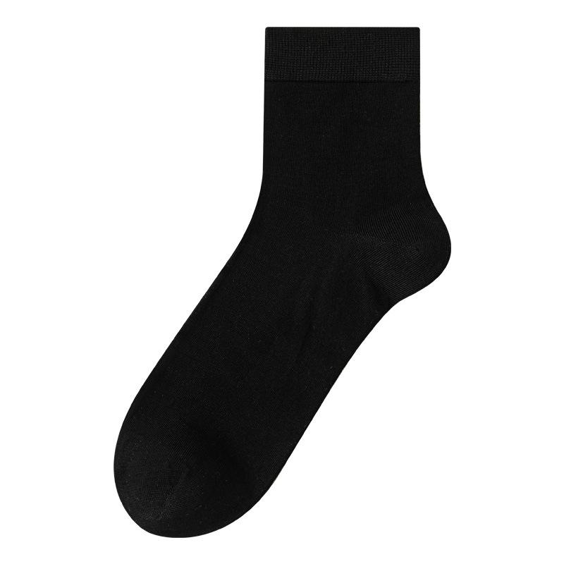 Men's Spring and Summer Ultra Thin Breathable 7A Antibacterial Business Mid Calf Socks