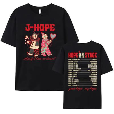 Singer On The Stage Tour 2025 Graphic T-shirt Unisex Streetwear Short Sleeve Cotton T-shirts Hip Hop Fashion Tees