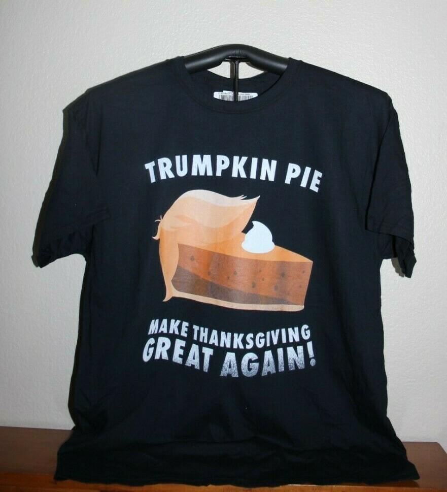 Make Thanksgiving Great Again- Trumpkin Pie- T-Shirt X-Large, Black XXL
