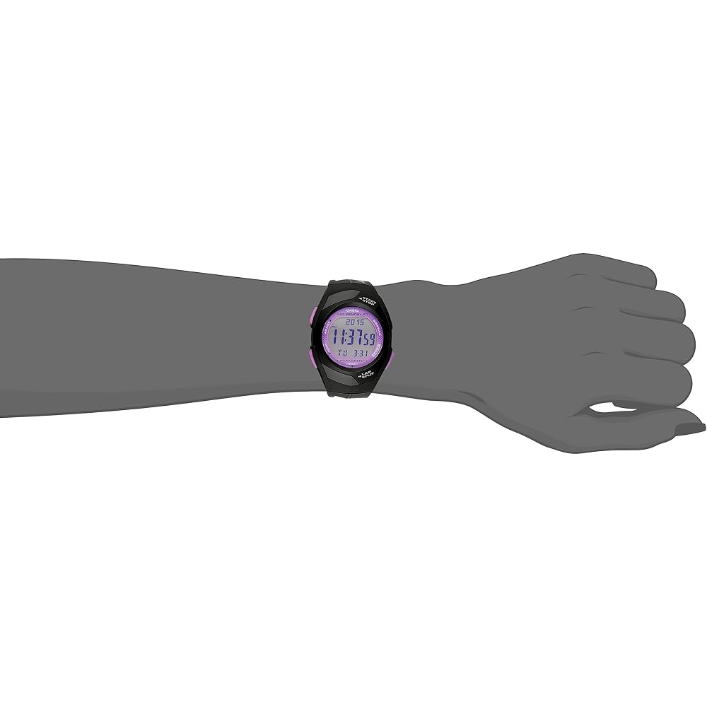 [Casio Import] Women's Watch STR300-1C (Parallel Import) Black & Purple