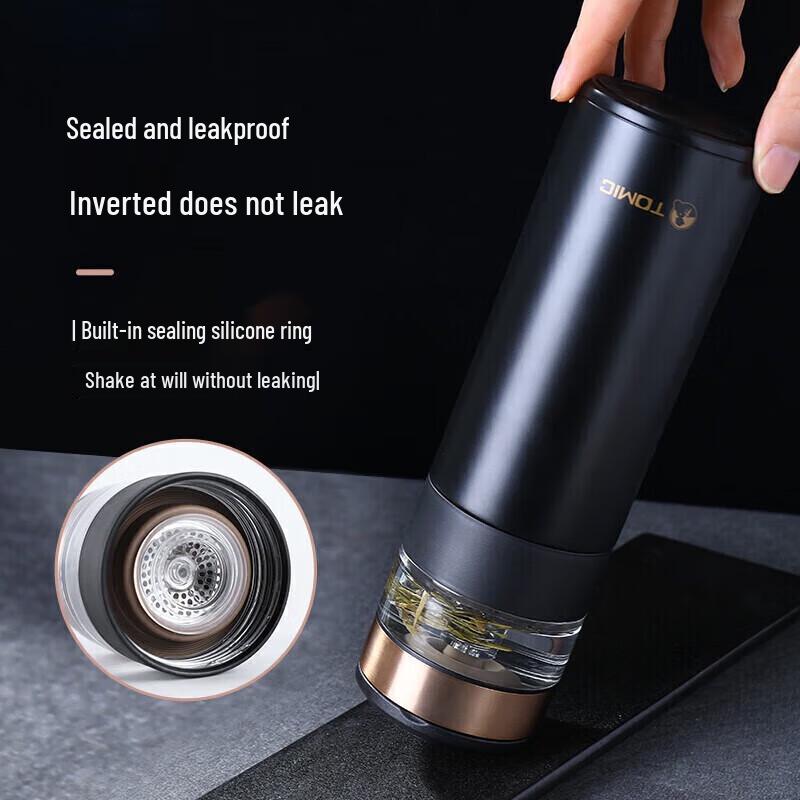 Temake Business Portable Tea Infuser Thermos with Ceramic Liner