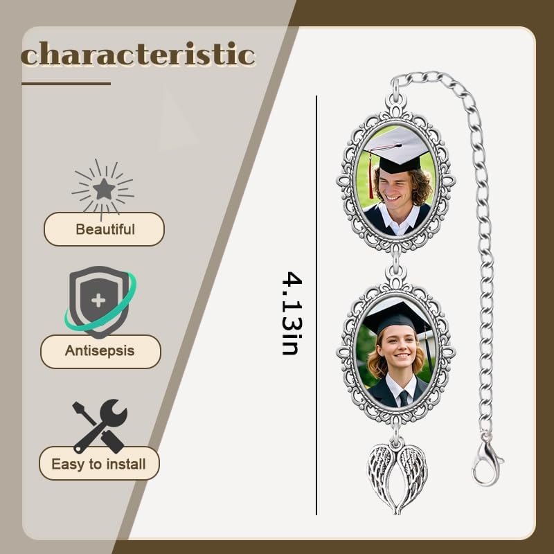 Personalized Graduation Tassel Photo Charm  Memorial Graduation Cap Tassel