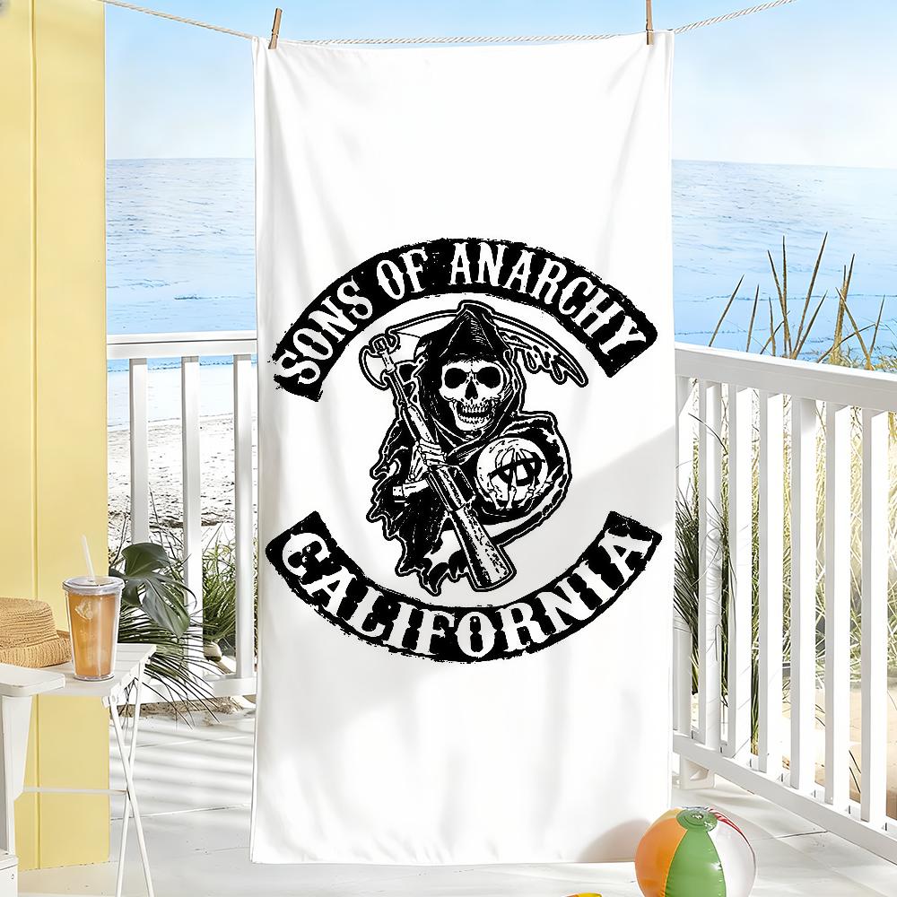 Crime TV series S-Sons of A-Anarchy Towel Drying Bath Towel Applicable To Light Swimming Camping Yoga Beach Out