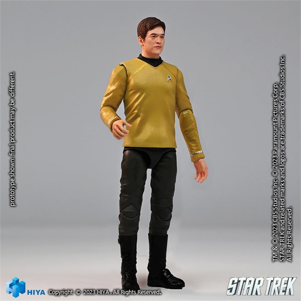 HiPlay HIYA 1/18 Scale EXQUISITE MINI Series Star Trek Sulu EMS0259 Movable Action Figure with Accessories, Full Set