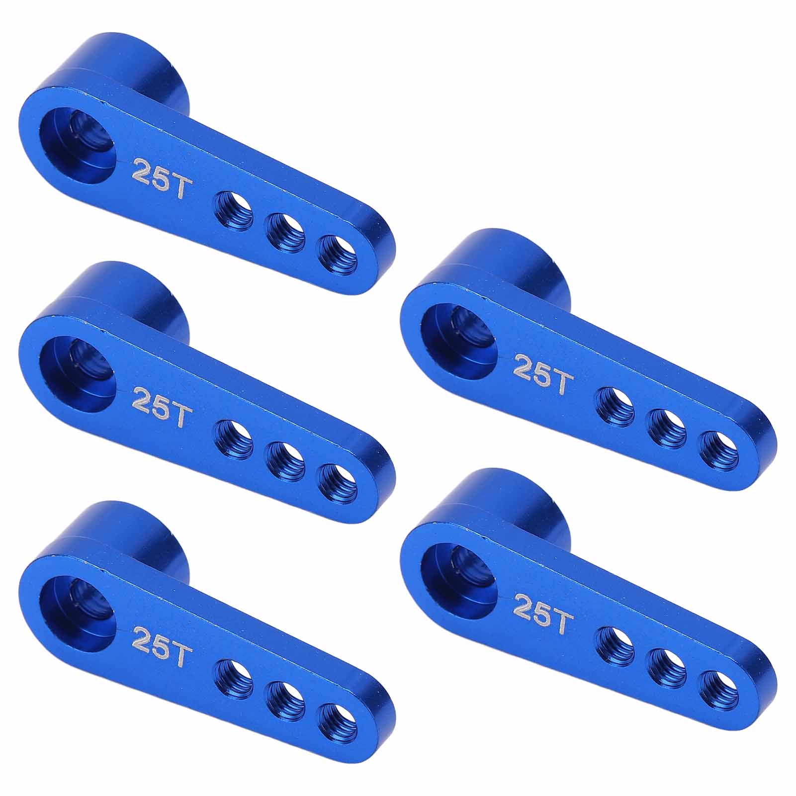 

5Pcs 25T Servo Horns Aluminium Alloy Steering Servo Arms Blue for 02073 996R MG946R E9001